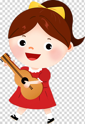 편집이미지 캐릭터 행복 어린이 악기 음악 노래 놀이 웃음 소녀 기타 춤 즐거움 PNG 여자 감정 현악기 문화예술 표정 사람 파일형식