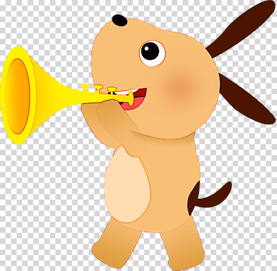 동물 편집이미지 음악 컬러 모션 놀이 웃음 반려동물 장난감 귀여움 소리 강아지 나팔 즐거움 PNG 상상력 감정 악기 컨셉 문화예술 표정 개 파일형식