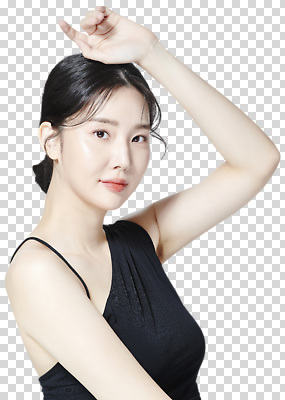 옷 컬러 컨셉 표정 사람 신체부위 파일형식 여자 포즈 미소 드레스 검은색 우아함 뷰티풀 헤어스타일 스타일 패션 분위기 손 얼굴 편집이미지 PNG