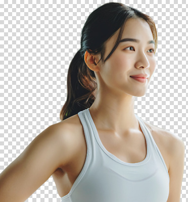 옷 감정 컨셉 표정 건강 사람 생활 운동 파일형식 여자 운동복 자신감 미소 라이프스타일 모션 스포츠 체육 헬스 웰빙 긍정 편집이미지 PNG