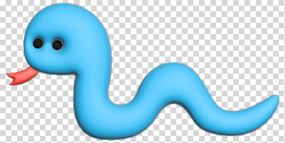 컬러 파충류 입 감각 파일형식 부드러움 뱀 캐릭터 파란색 디자인 혀 장면 장식 이모지 감정 표현 편집이미지 PNG