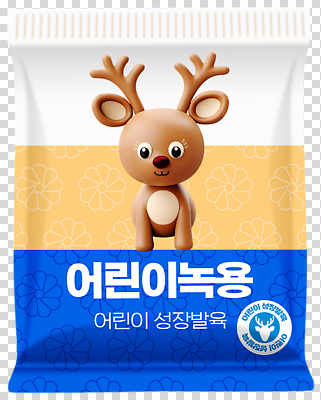 편집이미지 캐릭터 디자인 어린이 음식 포장 사슴 디저트 건강 귀여움 아기 상품 패키지 PNG 컨셉 포유류 사람 파일형식
