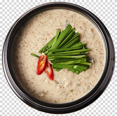 전통 음식 컨셉 채소 고추 건강 감각 파일형식 죽 한식 전통음식 건강식품 고명 파 홍고추 요리 식사 부드러움 맛 편집이미지 PNG