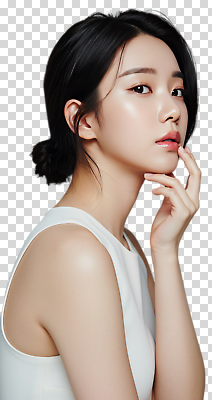 컬러 컨셉 사람 내부 신체부위 전자제품 파일형식 여자 카메라 포즈 우아함 흰색 옷 조명 손 얼굴 뷰티풀 뷰티 스타일 표정 실내 촬영 편집이미지 PNG