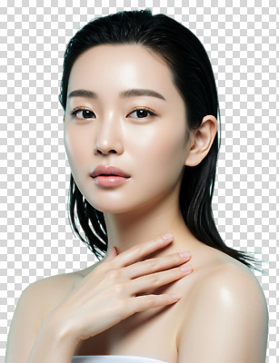 컨셉 사람 신체부위 전자제품 뷰티 머리 감각 파일형식 여자 피부 부드러움 매력적 카메라 목 손 화장 머리카락 스타일 포즈 감정 편집이미지 PNG