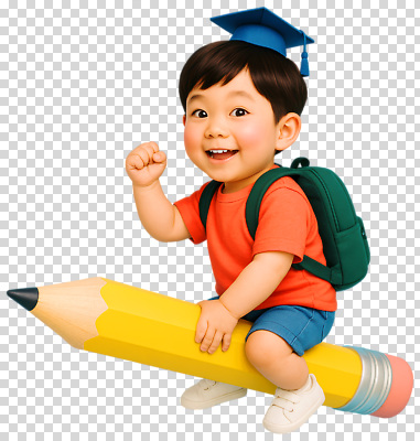 모자_잡화 잡화 교육 감정 졸업 학용품 표정 사람 필기구 파일형식 어린이 연필 학사모 웃음 학교 즐거움 상상력 도전 가방 동화 프로젝트 창의성 학습 편집이미지 PNG