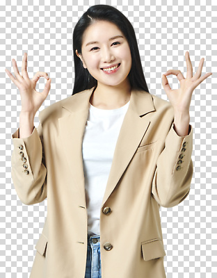 편집이미지 여자 포즈 손가락 친절 표정 웃음 손짓 OK 모던 심플 PNG 소통 긍정적 자아 손 감정 컨셉 모션 사람 파일형식