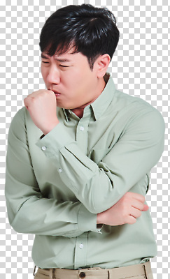 감정 상의 의학 사람 내부 라이프 감각 파일형식 남자 기침 불편함 실내 건강 스타일 셔츠 표정 증상 질병 고통 생활 일상 편집이미지 PNG
