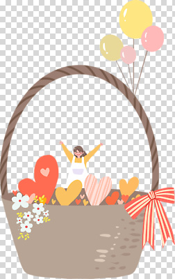 편집이미지 꽃 행복 컬러 사랑 사람 이벤트 장식 바구니 축제 기쁨 하트 축하 생일 풍선 PNG 모양 식물 기념일 감정 컨셉 파일형식