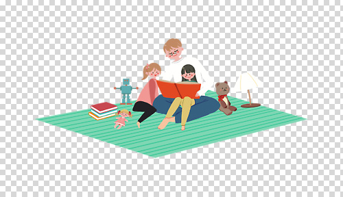 편집이미지 행복 어린이 가족 모션 놀이 실내 책 장난감 독서 아빠 읽기 그림책 PNG 감정 관계 사람 내부 파일형식