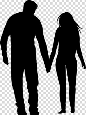편집이미지 커플 여자 남자 행복 실루엣 관계 거리 함께함 사랑 걷기 손잡기 시간 연결 PNG 소통 감정 컨셉 모션 촬영기법 사람 파일형식