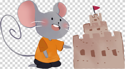 계절 감정 모래 바다 컬러 표정 사람 설치류 파일형식 쥐 모래성 해변 즐거움 어린이 놀이 웃음 주황색 깃발 여름 캐릭터 동물 편집이미지 PNG