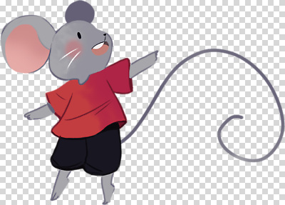 감정 컨셉 관계 신체부위 설치류 파일형식 쥐 캐릭터 귀여움 빨간티셔츠 손 즐거움 활발 표정 동물 친구 놀이 편집이미지 PNG