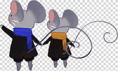 감정 컬러 컨셉 관계 모션 목도리 설치류 파일형식 쥐 동물 스카프 친구 함께함 행복 동화 그림 캐릭터 손잡기 귀여움 파란색 편집이미지 PNG