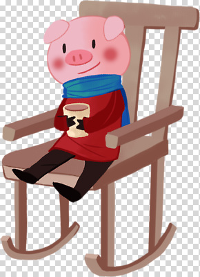 옷 감정 가구 컨셉 포유류 모션 목도리 감각 파일형식 돼지 캐릭터 의자 음료 스카프 빨간옷 따뜻함 귀여움 편안함 즐거움 앉기 디자인 동물 아이템 편집이미지 PNG