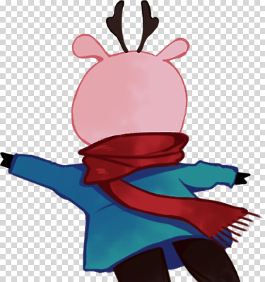 잡화 계절 감정 컨셉 신체부위 파일형식 동물 캐릭터 겨울 목도리 귀여움 팔 차가움 자유 컬러 디자인 그림 아이디어 즐거움 편집이미지 PNG