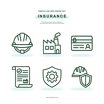 아이콘 디자인 비즈니스 공장 관리 안전 업무 헬멧 보호장비 위험 라인아이콘 문서 보험 경영 신분증 인증 2D아이콘 AI파일 컨셉 공업 장비 작업 증명서 파일형식 벡터