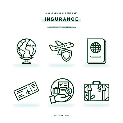 아이콘 여행 지도 비행기 안전 세계 여행객 여행가방 라인아이콘 여권 보험 여행준비 2D아이콘 AI파일 가방 항공교통 대중교통 사람 준비 파일형식 벡터