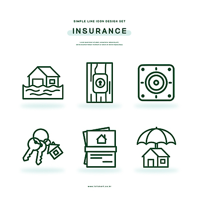 아이콘 디자인 돈 우산 열쇠 주택 금융 재산 보호 위험 라인아이콘 서비스 문서 금고 보험 보장 2D아이콘 AI파일 컨셉 건물 경제 파일형식 벡터