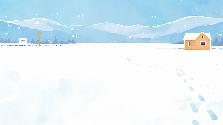 JPG 설경 겨울 일러스트 자연 하늘 날씨 산 풍경 일상 평화 마을 고요 농촌 발자국 조용 국내일러스트 AI일러스트 AI콘텐츠 계절 컨셉 자국 라이프 시골 생태계 파일형식