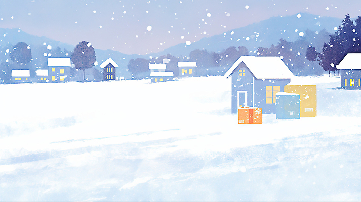 JPG 컬러 겨울 일러스트 창문 자연 하늘 조명 산 주택 풍경 상자 평화 마을 고요 저녁 국내일러스트 AI일러스트 AI콘텐츠 계절 컨셉 건물 야간 생태계 파일형식