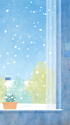 JPG 식물 계절 컬러 겨울 일러스트 창문 자연 하늘 날씨 따뜻함 풍경 일상 초록색 고요 눈송이 분위기 창가 조화 뷰티풀 소복 국내일러스트 AI일러스트 AI콘텐츠 컨셉 눈_날씨 라이프 생태계 파일형식