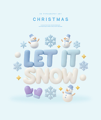 PSD 편집이미지 디자인 장갑 크리스마스 겨울 눈사람 따뜻함 타이포그라피 그래픽 장식 축제 눈송이 분위기 즐거움 색감 편집3D 문자 잡화 계절 기념일 감정 컨셉 눈_날씨 3D 파일형식