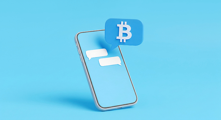 JPG 편집이미지 커뮤니케이션 모바일 기술 금융 파란색 스마트폰 디지털 스크린 메시지 어플리케이션 소통 채팅 가상화폐 블록체인 편집3D 컬러 컨셉 돈 경제 핸드폰 스마트기기 3D 파일형식 4차산업