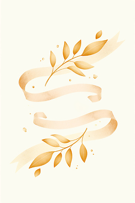 JPG 식물 디자인 리본 예술 컬러 백그라운드 잎 패턴 일러스트 자연 이벤트 목재 장식 노란색 심플 부드러움 뷰티풀 연말 스타일 국내일러스트 AI일러스트 AI콘텐츠 나무 무늬 재료 감각 생태계 파일형식