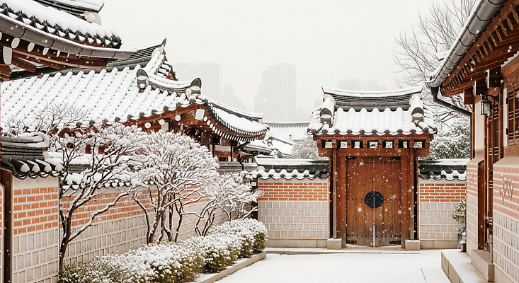 JPG 편집이미지 전통 건축물 문화 겨울 자연 한옥 한국 풍경 마을 정원 역사 조용 뷰티풀 편집실사 한국전통 계절 건축 아시아 고건축 CG 생태계 파일형식
