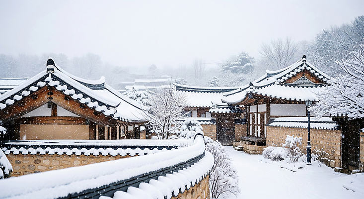 JPG 나무 편집이미지 전통 화분 문화 고건축 겨울 자연 한옥 주택 한국 풍경 정원 고요 돌_바위 흰색 역사 편집실사 식물 한국전통 건축물 계절 아시아 컬러 건물 CG 생태계 파일형식