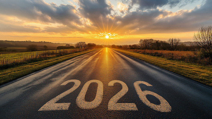 JPG 편집이미지 도로 자연 하늘 조명 새해 풍경 햇빛 일출 일몰 시골 시작 뷰티풀 2026년 편집실사 길 교통시설 태양 노을 연도 CG 생태계 파일형식