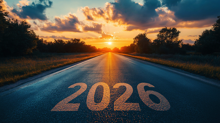 JPG 나무 편집이미지 도로 컬러 여행 자연 하늘 새해 풍경 빛 평화 촬영 일몰 차도 저녁 시작 2026년 편집실사 식물 길 컨셉 교통시설 노을 야간 연도 CG 생태계 파일형식