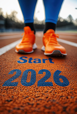 JPG 편집이미지 스포츠 운동화 새해 운동선수 달리기 운동 헬스 경쟁 목표 체육 연습 시작 준비 트랙 열정 2026년 편집실사 감정 신발 컨셉 모션 건강 연도 CG 파일형식