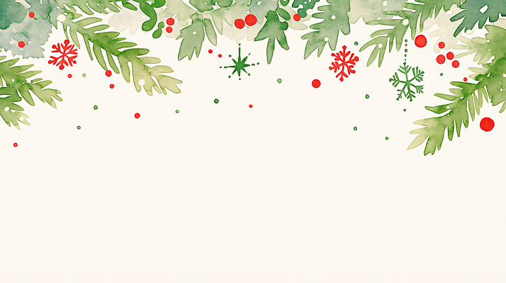 JPG 디자인 백그라운드 크리스마스 겨울 일러스트 자연 나뭇잎 문구용품 수채화 기념 그래픽 장식 빨간색 초록색 축제 조화 색감 연말 국내일러스트 계절 기념일 컬러 잎 오브젝트 생태계 파일형식