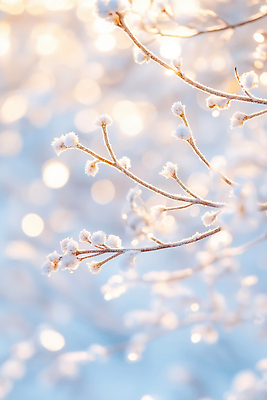 JPG 식물 편집이미지 겨울 자연 아침 조명 풍경 반짝임 얼음 고요 흰색 나뭇가지 뷰티풀 겨울풍경 이미지편집 AI컴퓨터그래픽 AI콘텐츠 주간 자연요소 나무 계절 컬러 모션 생태계 파일형식