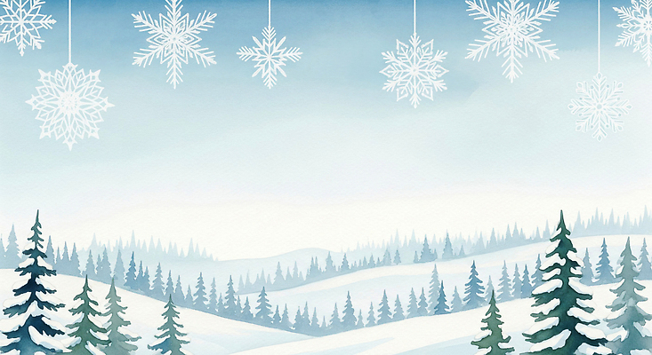 JPG 나무 계절 겨울 일러스트 자연 하늘 산 풍경 설원 맑음 고요 눈송이 차가움 숲 뷰티풀 환상 눈덮임 국내일러스트 식물 컨셉 날씨 눈_날씨 생태계 파일형식