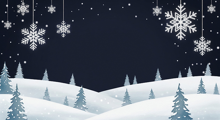 JPG 나무 별 겨울 일러스트 자연 하늘 산 풍경 평화 설원 흰색 눈송이 차가움 조화 뷰티풀 국내일러스트 자연요소 식물 계절 컬러 컨셉 눈_날씨 생태계 파일형식