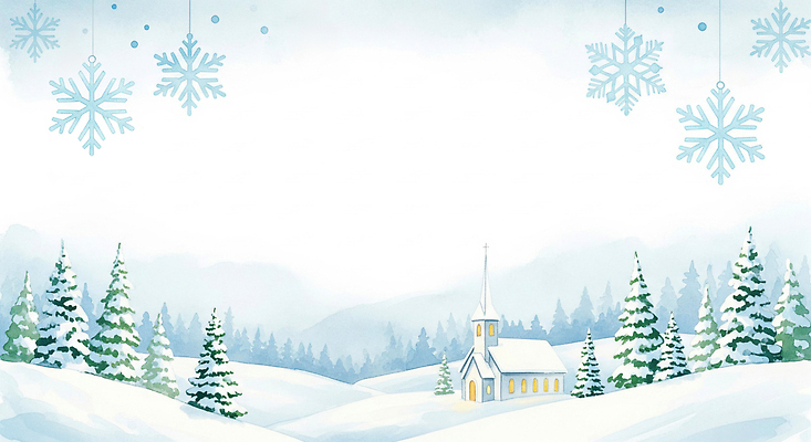 JPG 컬러 크리스마스 겨울 일러스트 자연 하늘 풍경 교회 평화 마을 소나무 차가움 숲 조용 신성 뷰티풀 연말 풍경화 국내일러스트 나무 계절 기념일 컨셉 종교건축 건물 그림 생태계 파일형식