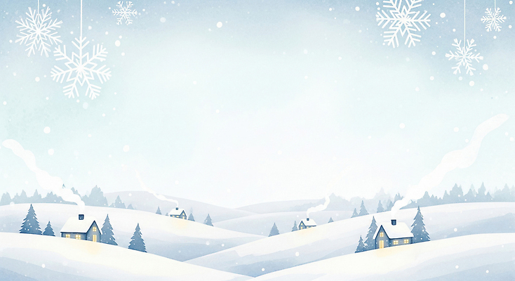 JPG 백그라운드 크리스마스 겨울 일러스트 자연 하늘 조명 산 주택 풍경 평화 마을 일몰 흰색 소나무 언덕 풍경화 전경 국내일러스트 나무 계절 기념일 컬러 컨셉 건물 노을 그림 생태계 파일형식 탑뷰