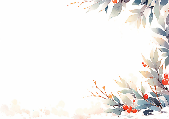 JPG 식물 디자인 사계절 열매 감정 예술 백그라운드 잎 겨울 일러스트 자연 프레임 따뜻함 장식 분위기 감성 조화 뷰티풀 색감 수목 국내일러스트 계절 컨셉 생태계 파일형식