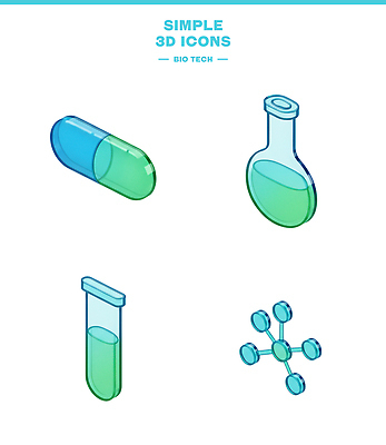 PSD 아이콘 과학 기술 실험기구 실험 3D아이콘 알약 약 3D 화학 실험실 플라스크 시험관 생물학 원자 생명과학 교육 의학 디지털합성 파일형식