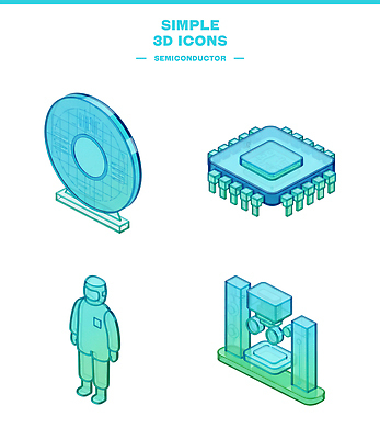 PSD 아이콘 산업 기술 그래픽 3D아이콘 기계 원형 머리핀 모던 반도체 전자 반도체칩 벡터 도형 장신구 메모리칩 파일형식