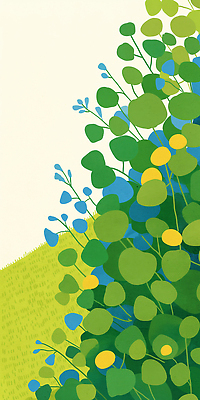 JPG 나무 식물 컬러 잎 일러스트 자연 풍경 초원 장식 초록색 여름 햇빛 평화 정원 봄 생태계 조경 청록색 박테리아 뷰티풀 국내일러스트 AI일러스트 AI콘텐츠 계절 컨셉 의학 태양 파일형식