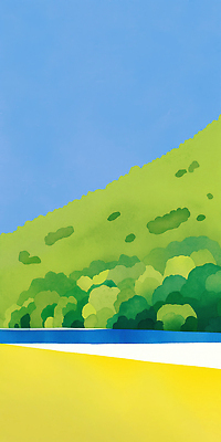 JPG 나무 모래 바다 여행 일러스트 자연 휴식 풍경 해변 야외 여름 봄 산책 탐험 언덕 즐거움 생태계 힐링 청명 수평선 국내일러스트 AI일러스트 AI콘텐츠 식물 계절 감정 컨셉 파일형식