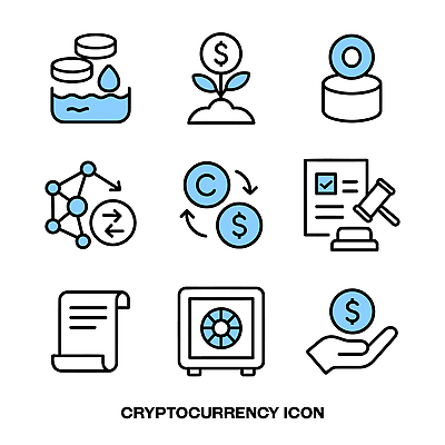 아이콘 기술 안전 금융 거래 성장 재산 계약 투자 수익 가치 개발 블록체인 2D아이콘 스테이블코인 AI파일 비즈니스 경제 파일형식 벡터 4차산업 가상화폐