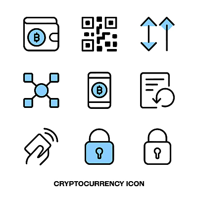 아이콘 기호 디자인 기술 스마트폰 디지털 자료 웹 거래 잠금 보안 QR코드 블록체인 2D아이콘 스테이블코인 AI파일 문자 인터넷 안전 금융 핸드폰 스마트기기 파일형식 벡터 4차산업 가상화폐