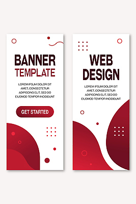 템플릿 디자인 배너 배너템플릿 그래픽 빨간색 견본 웹 매력적 흰색 모던 레이아웃 사용자 세련 AI파일 컬러 컨셉 인터넷 파일형식 벡터