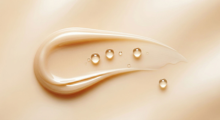 JPG 편집이미지 빛 화장 뷰티 화장품 촉촉함 물방울 상품 피부 질감 부드러움 광택 스킨케어 베이지색 수분_꽃가루 이미지편집 컬러 신체부위 젖음 감각 파일형식