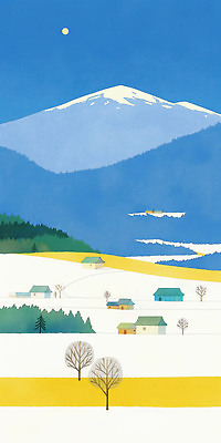 JPG 나무 겨울 일러스트 자연 산 주택 풍경 일상 평화 마을 고요 흰색 편안함 조화 겨울풍경 눈덮임 국내일러스트 식물 계절 컬러 컨셉 건물 라이프 감각 생태계 파일형식